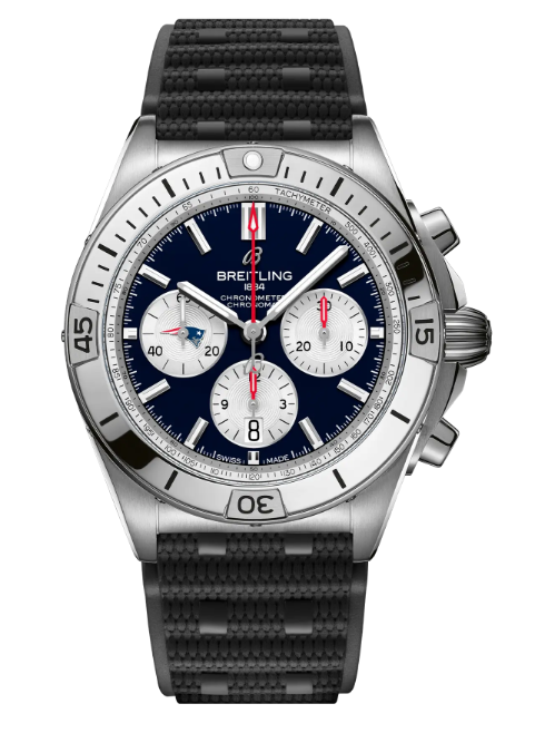 Review Breitling CHRONOMAT B01 42 NFL NEW ENGLAND PATRIOTS EDITION Replica watch AB01342B1C7S1